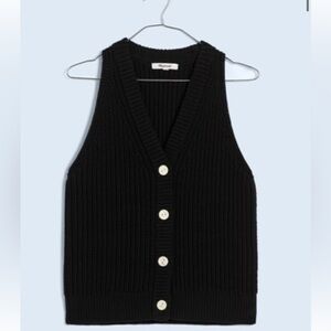 NWOT Madewell Cutaway Sweater Vest